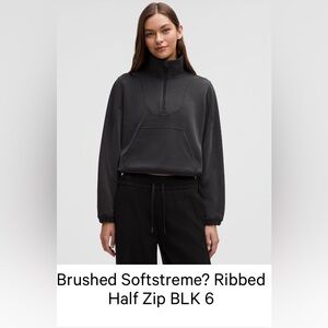 Lululemon Athletica Softstream Cropped Half-Zip